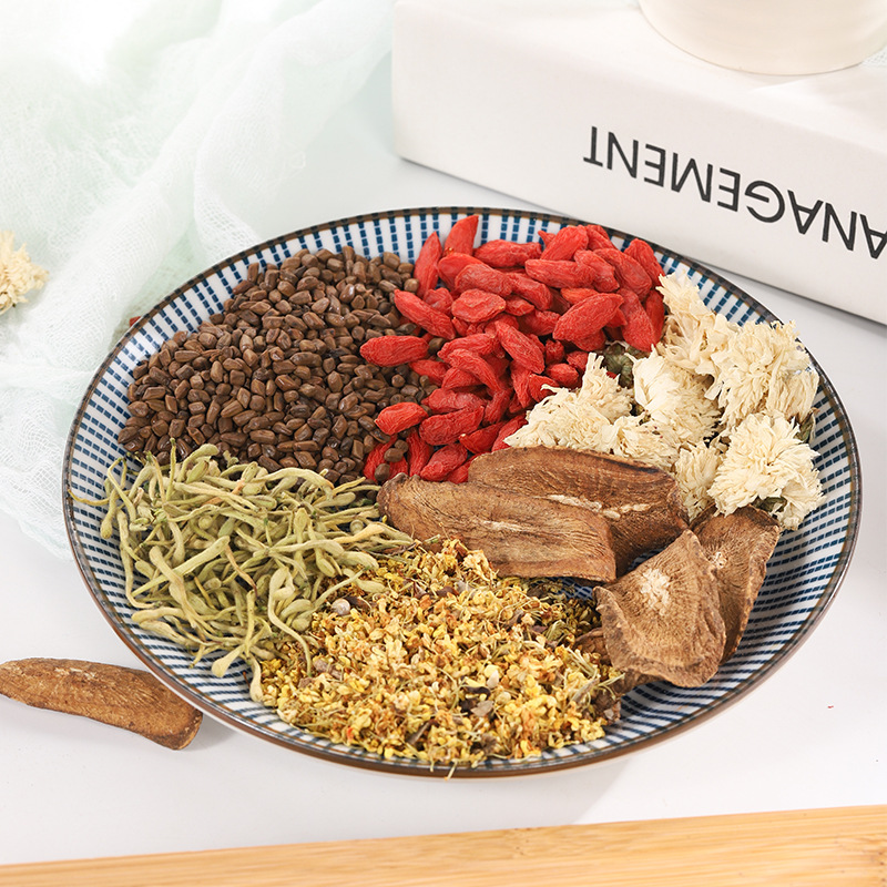 Chrysanthemum Cassia Seed Tea Bag 150g Herbal Blend with Goji Burdock Osmanthus Honeysuckle - Image 2
