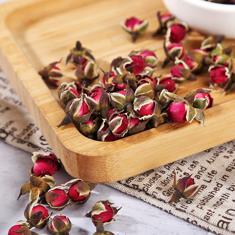 Yunnan Golden-Rim Rose Tea (Rosa rugosa) — Dried Rose Buds for Herbal Infusion - Image 3