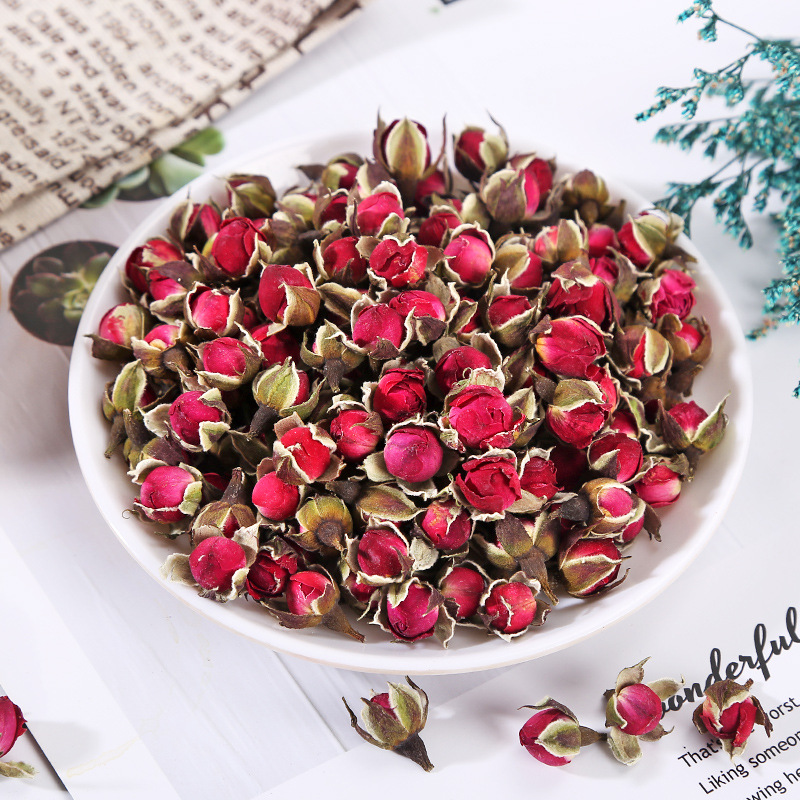 Yunnan Golden-Rim Rose Tea (Rosa rugosa) — Dried Rose Buds for Herbal Infusion - Image 2