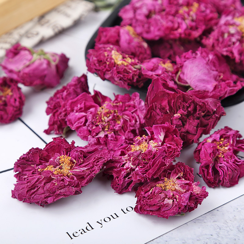 Pingyin Rose Bud Tea (Rosa rugosa) — Dried Double-Petal Rose Crown, Loose Herbal Tea - Image 4