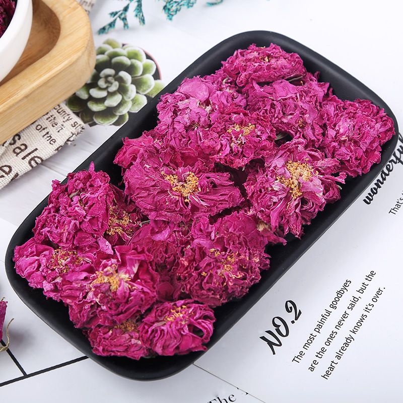 Pingyin Rose Bud Tea (Rosa rugosa) — Dried Double-Petal Rose Crown, Loose Herbal Tea - Image 3