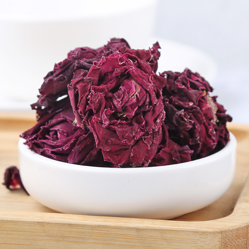 Mo Hong Rose Buds (Rosa spp.) — Freeze-Dried Yunnan Rose Tea, Loose Bulk 100g Jar - Image 2