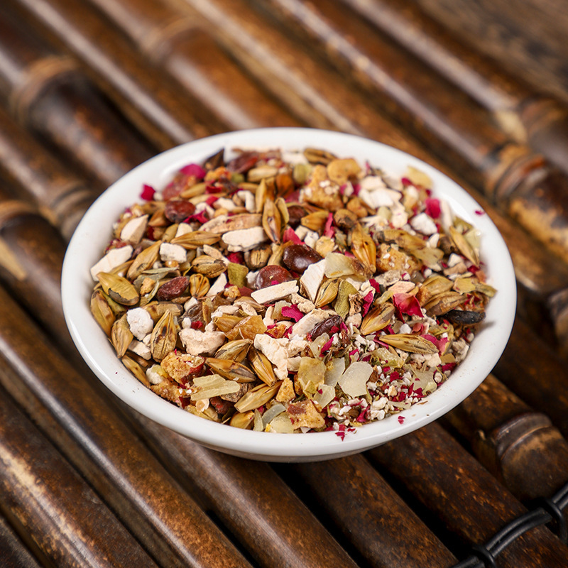 Poria Sour Jujube Tea Bags Suan Zao Ren Herbal Blend with Lily Rose Red Date 150g 30 Bags - Image 2