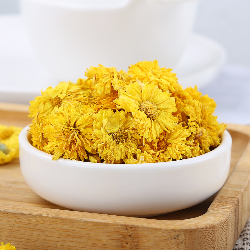 Huang Gong Ju Chrysanthemum Tea (Chrysanthemum morifolium) — Dried Yellow Chrysanthemum Flowers from Huangshan Xiuning - Image 2