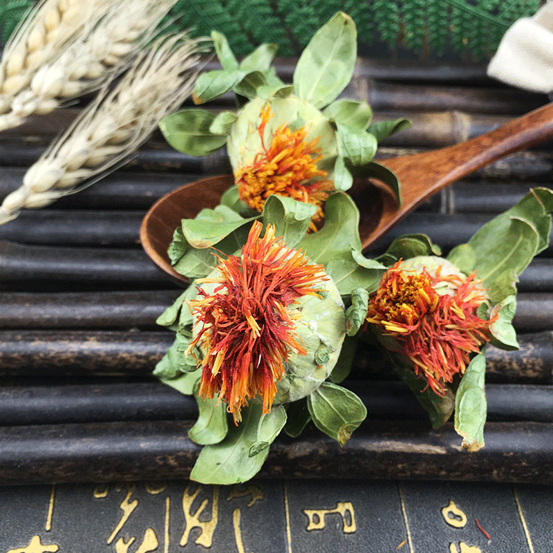 Safflower Buds Hong Hua Qiu Dried Herbal Flowers 500g for Tea and Decoction - Image 2