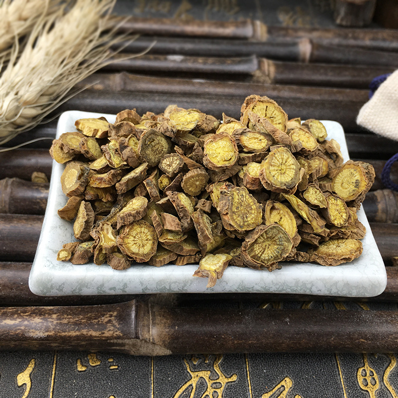 Dried Scutellaria Root Slices Huang Qin Bulk Herbal Decoction Pieces from Gansu 500g - Image 2