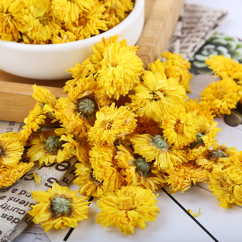 Huang Gong Ju Chrysanthemum Tea (Chrysanthemum morifolium) — Dried Yellow Chrysanthemum Flowers from Huangshan Xiuning - Image 3