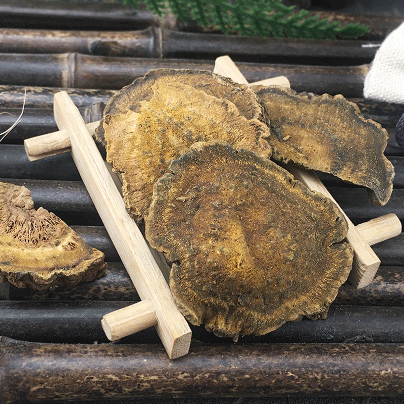 Dried Rhubarb Root Slices Da Huang 大黄 Rheum Palmatum Traditional Decoction Herb 500g - Image 2