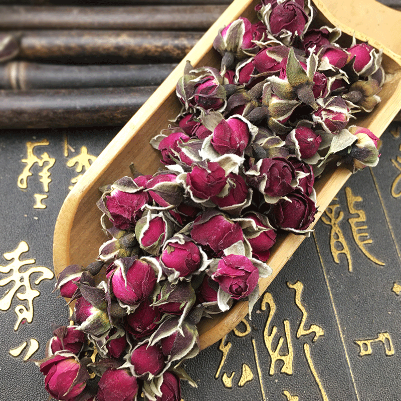 Golden Edge Rose Buds Jin Bian Mei Gui Dried Whole Flowers 500g Loose Herbal Tea - Image 4