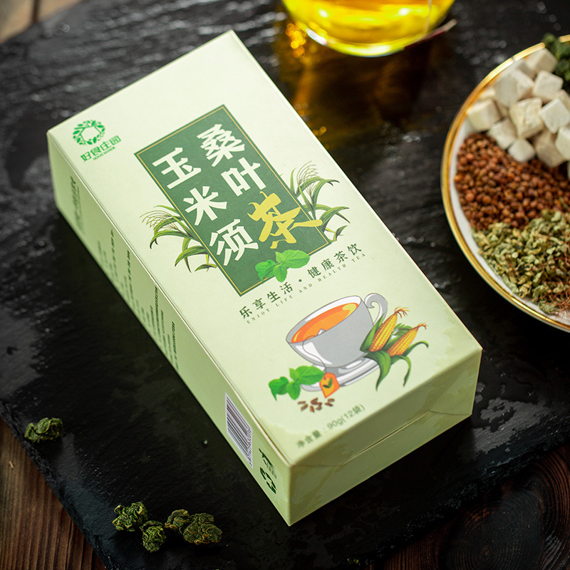 Corn Silk Mulberry Leaf Tea Yu Mi Xu Sang Ye Cha 90g Pyramid Tea Bags Sugar Free Herbal Blend - Image 4