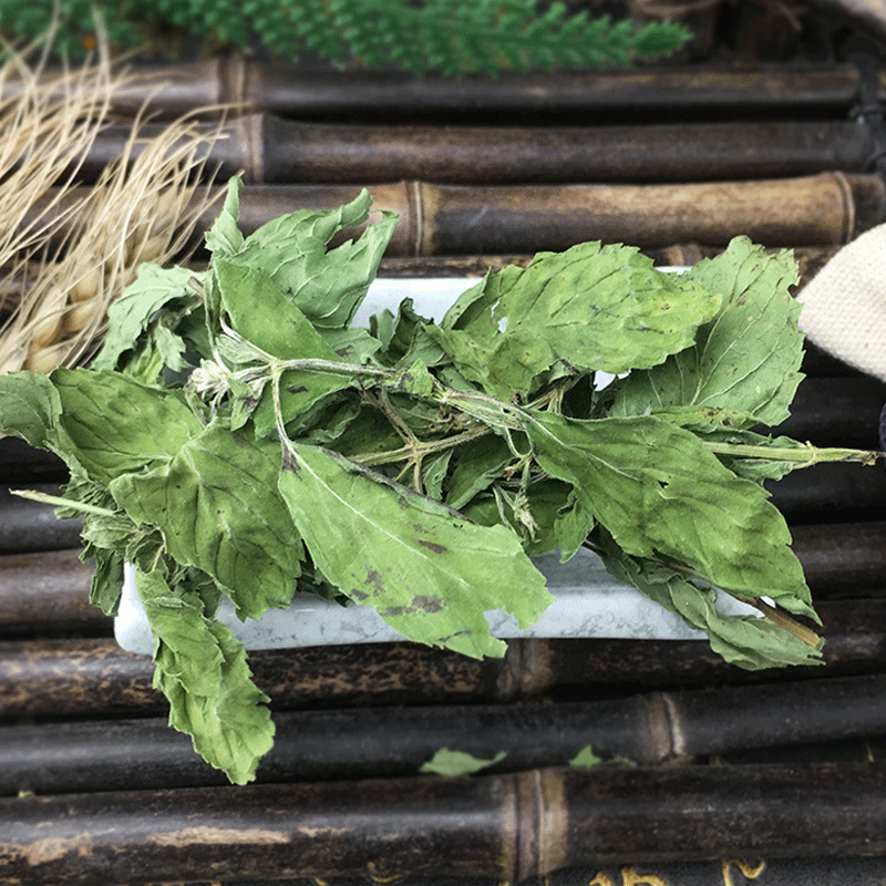 Dried Mint Leaves Bo He Ye 500g Loose Herbal Tea Bulk First Harvest Sour Plum Soup Ingredient - Image 3