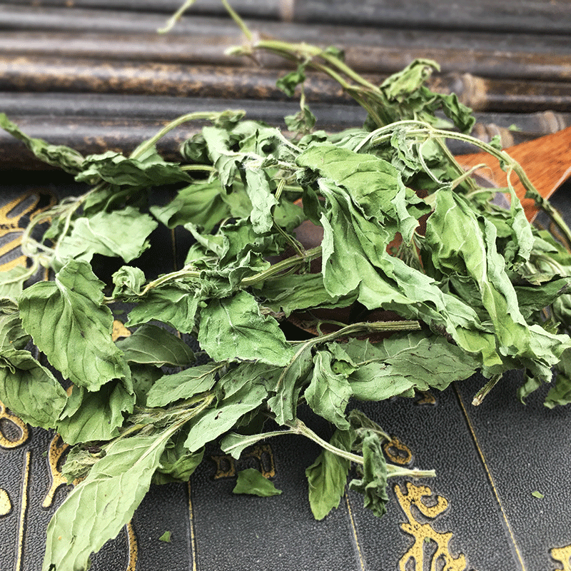 Dried Mint Leaves Bo He Ye 500g Loose Herbal Tea Bulk First Harvest Sour Plum Soup Ingredient - Image 4