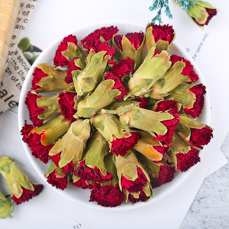 Dried Carnation Flowers (Dianthus caryophyllus) — Yunnan-Grown Loose Flower Heads for Herbal Tea, 500g - Image 2