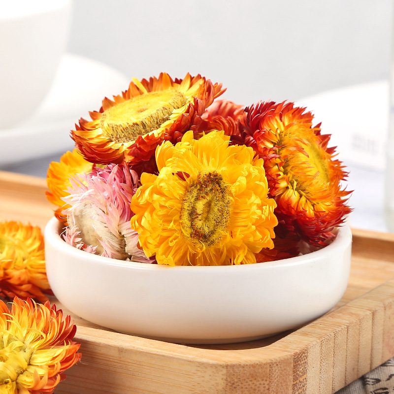Yunnan Rainbow Chrysanthemum Flower Heads (Chrysanthemum morifolium) — Dried Edible Flower Tea, 500g Bulk - Image 4