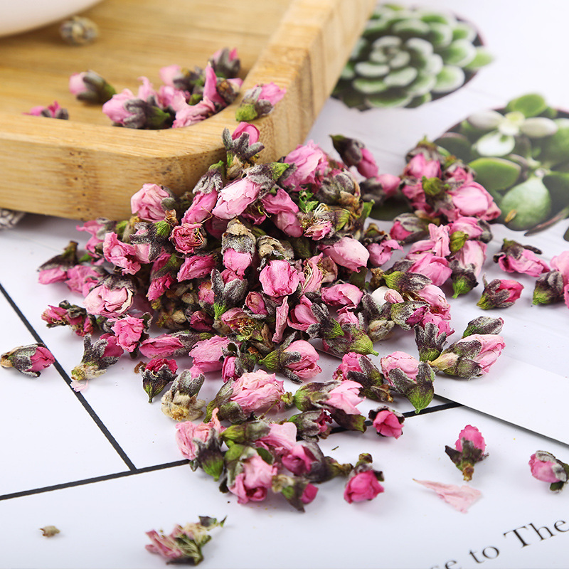 Peach Flower Buds (Prunus persica) — Dried Edible Flower for Tea, 500g Bulk - Image 3