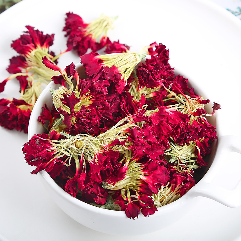 Dried Carnation Flowers (Dianthus caryophyllus) — Yunnan Edible Flower Tea, 500g Bulk - Image 4
