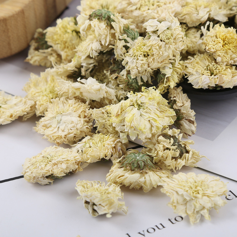 Huangshan Gong Ju (Chrysanthemum morifolium) — Dried White Chrysanthemum Flower Tea, 500g Bulk - Image 4