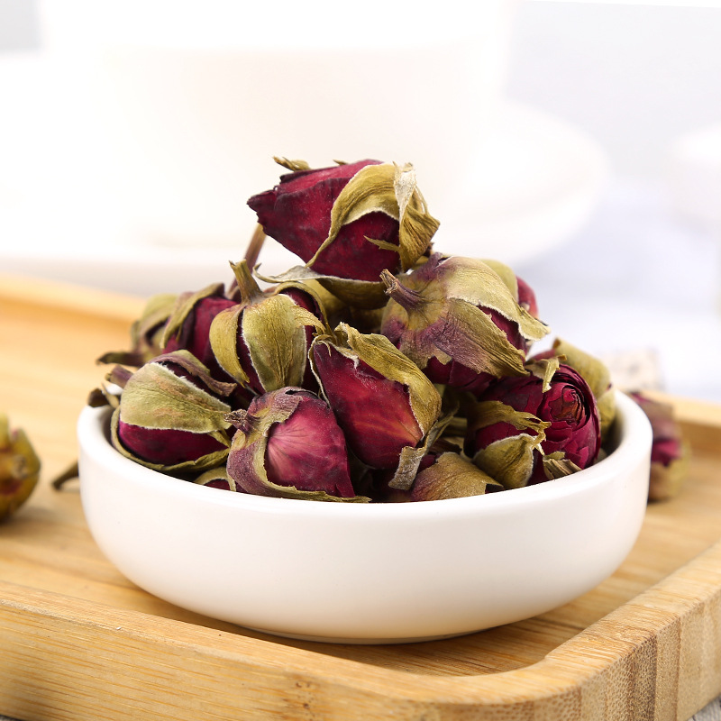 Yue Ji Hua (Rosa chinensis) Dried Flower — Chinese Rose Buds for Herbal Tea - Image 2