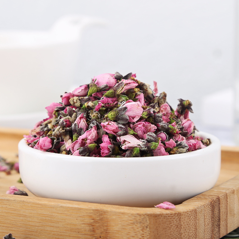 Peach Flower Buds (Prunus persica) — Dried Edible Flower for Tea, 500g Bulk - Image 2