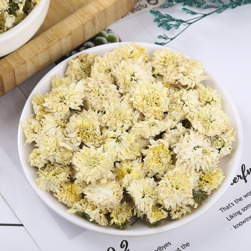 Huangshan Gong Ju (Chrysanthemum morifolium) — Dried White Chrysanthemum Flower Tea, 500g Bulk - Image 3