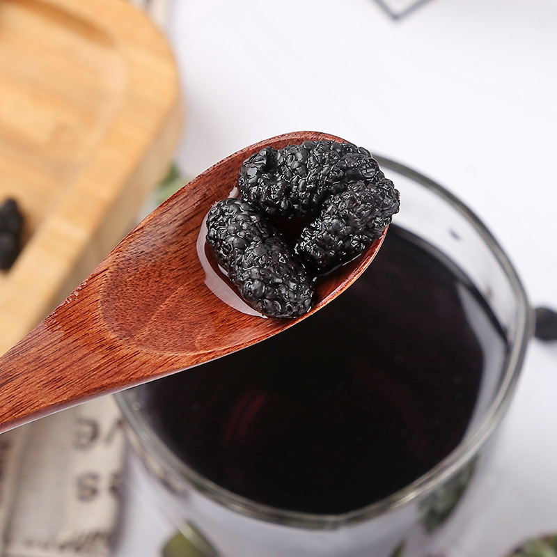 Dried Mulberry Fruit (Morus alba) — Xinjiang Black Mulberry, Low-Temp Dried, Ready to Eat - Image 4