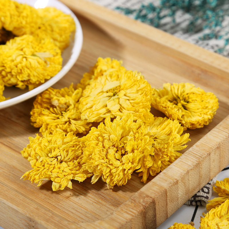 Wuyuan Imperial Chrysanthemum (Chrysanthemum morifolium) — Dried Golden Chrysanthemum Tea, 500g Loose - Image 3