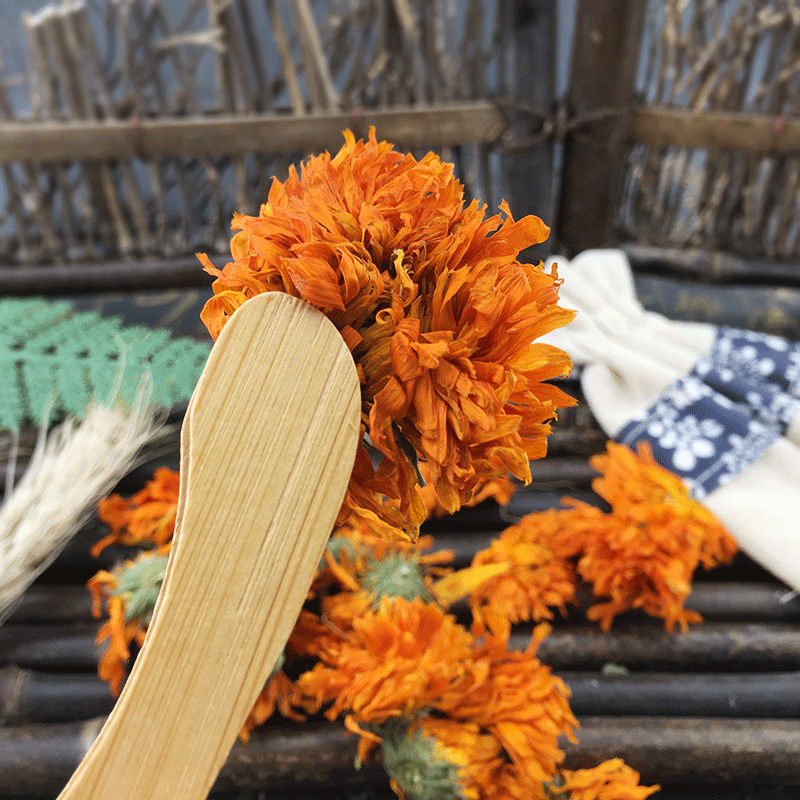 Dried Calendula Flowers Jin Zhan Ju Whole Loose Blossoms 500g for Herbal Tea and Infusions - Image 2