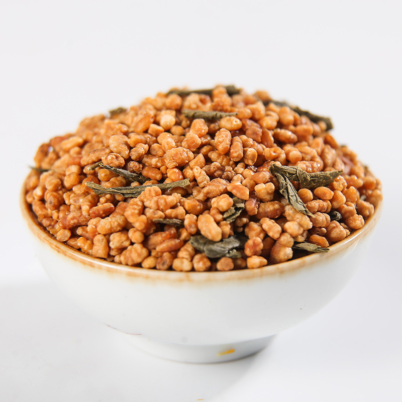 Genmaicha Brown Rice Green Tea Loose Leaf Steamed Green Tea 500g Bulk Wholesale - Image 2