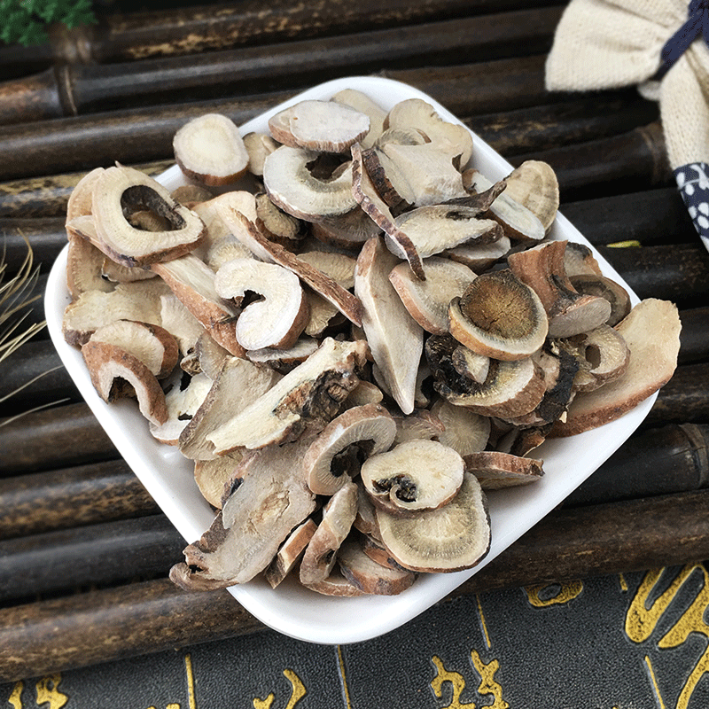 White Peony Root Head Slices Bai Shao 白芍头 Dried Paeonia lactiflora Decoction Pieces Bulk 500g - Image 2