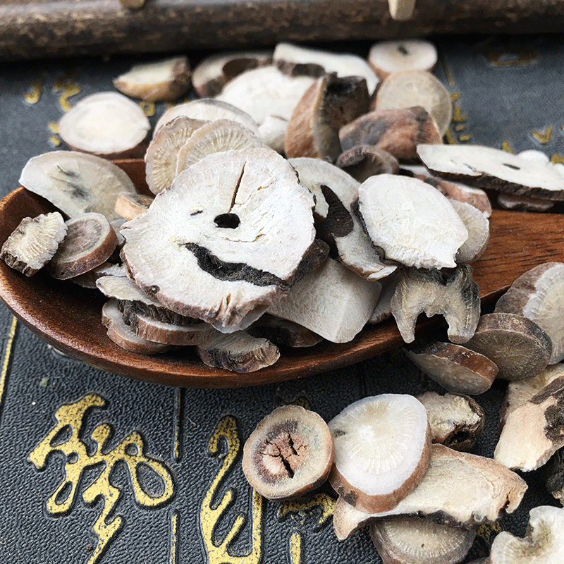 White Peony Root Head Slices Bai Shao 白芍头 Dried Paeonia lactiflora Decoction Pieces Bulk 500g - Image 3