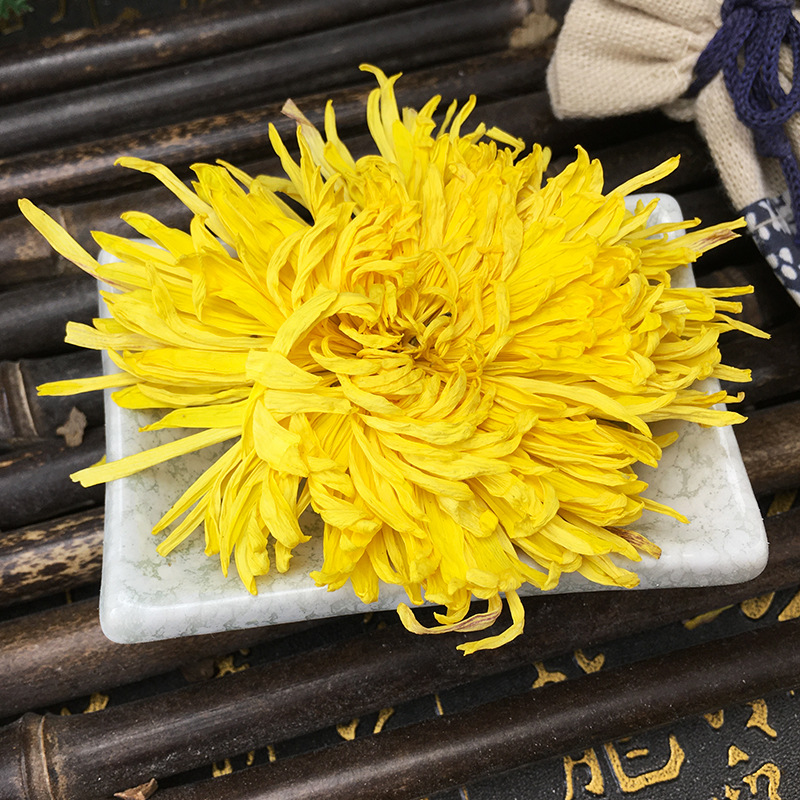 Golden Silk Chrysanthemum Tea Jin Si Huang Ju Whole Flowers 500g Wuyuan Harvest - Image 2