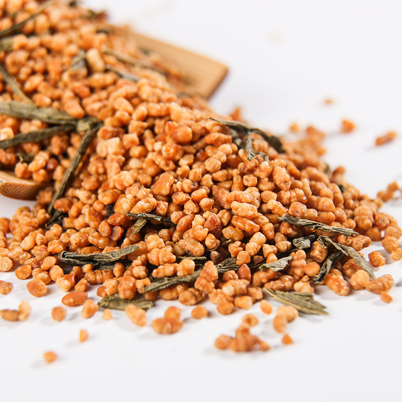 Genmaicha Brown Rice Green Tea Loose Leaf Steamed Green Tea 500g Bulk Wholesale - Image 3