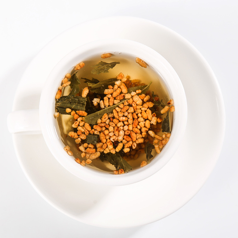 Genmaicha Brown Rice Green Tea Loose Leaf Steamed Green Tea 500g Bulk Wholesale - Image 4