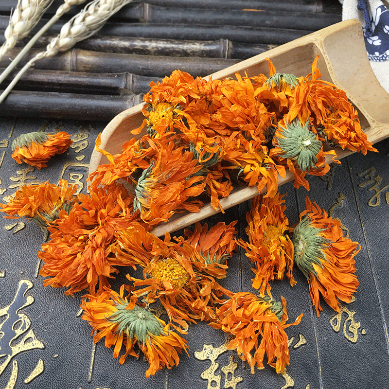 Dried Calendula Flowers Jin Zhan Ju Whole Loose Blossoms 500g for Herbal Tea and Infusions - Image 3