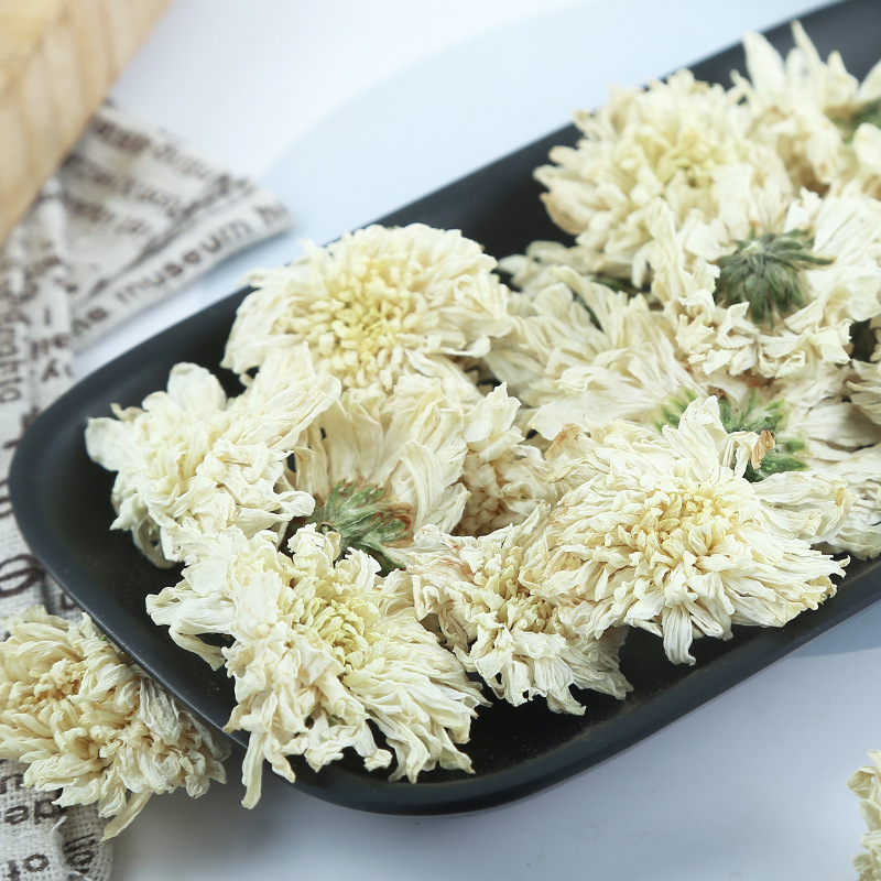 Huangshan Gong Ju Chrysanthemum (Chrysanthemum morifolium) — Dried White Flower Tea, 500g - Image 2