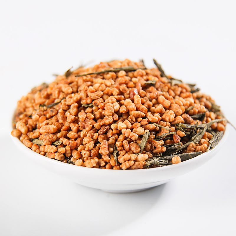 Genmaicha Brown Rice Green Tea Loose Leaf Steamed Green Tea 500g Bulk Wholesale - Image 5