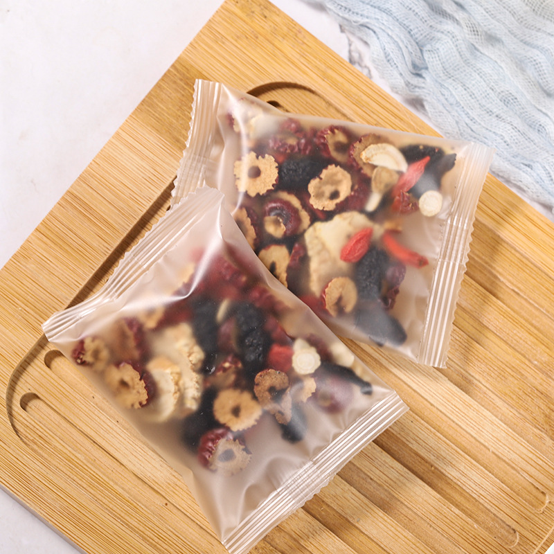 Ginseng Five Treasure Tea Wu Bao Cha Herbal Blend with Jujube Polygonatum Mulberry Goji Maca 120g Box 10 Teabags - Image 4