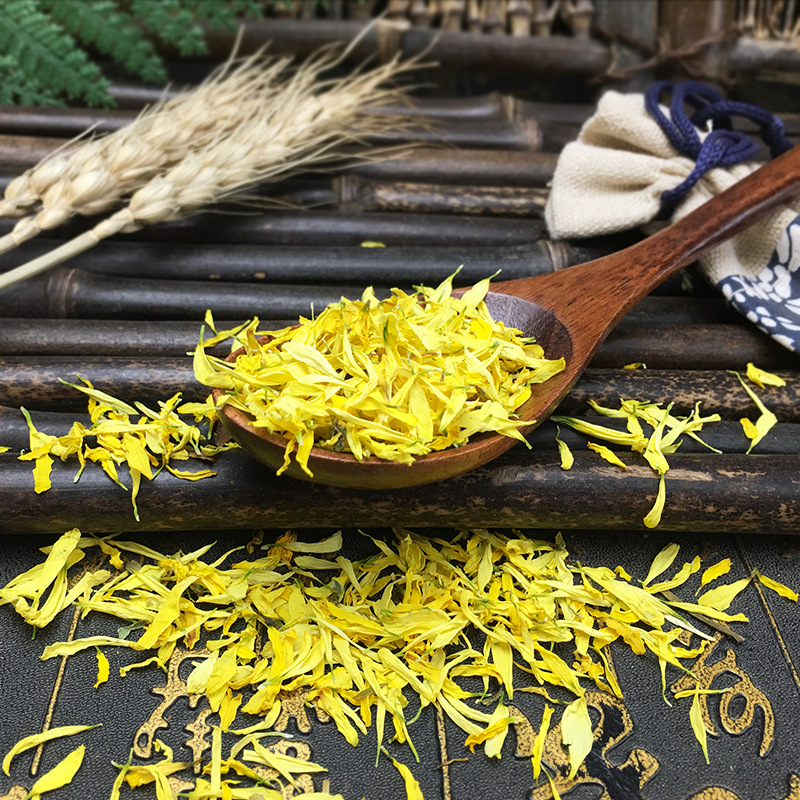 Wuyuan Yellow Chrysanthemum Petals Huang Ju Hua Loose Dried Flowers for Herbal Tea and Traditional Wellness Use - Image 2