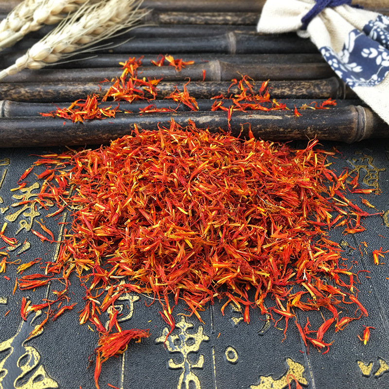 Dried Safflower Hong Hua Whole Flowers 1 Jin Bulk Xinjiang Raw Herb for Foot Soak and Decoction - Image 4