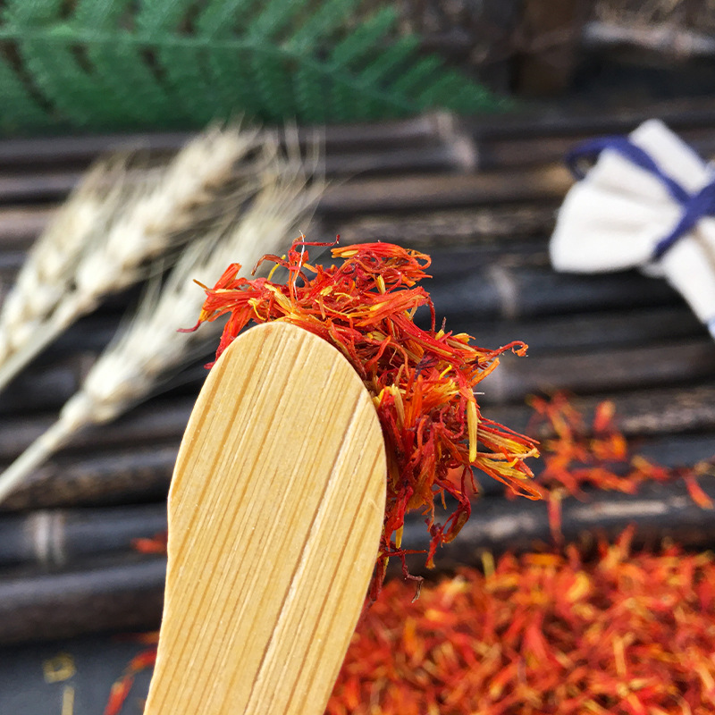 Dried Safflower Hong Hua Whole Flowers 1 Jin Bulk Xinjiang Raw Herb for Foot Soak and Decoction - Image 3