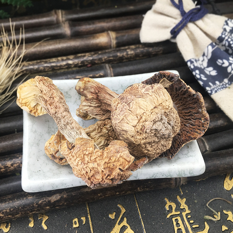 Dried Agaricus Blazei Mushrooms Ji Song Rong Whole Dried Culinary Mushroom for Soups and Broths - Image 2