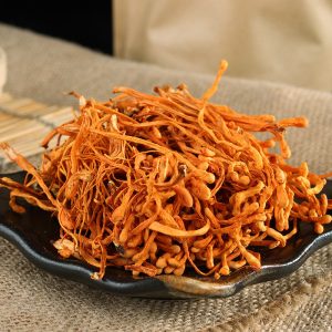 Cordyceps Flower Spore Head (Cordyceps militaris) — Dried Food Herb for Soup & Tea