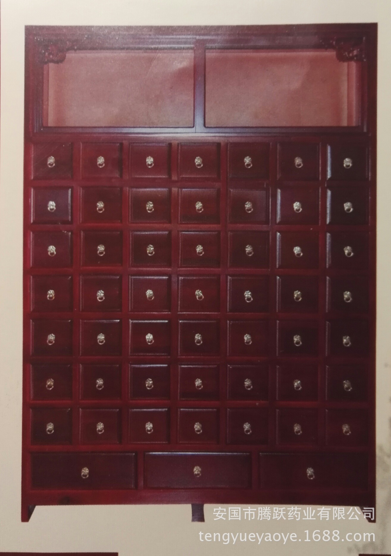 Traditional Chinese Medicine Cabinet Solid Wood Herb Storage Chest Custom Sizes for Clinics Pharmacies - Image 4