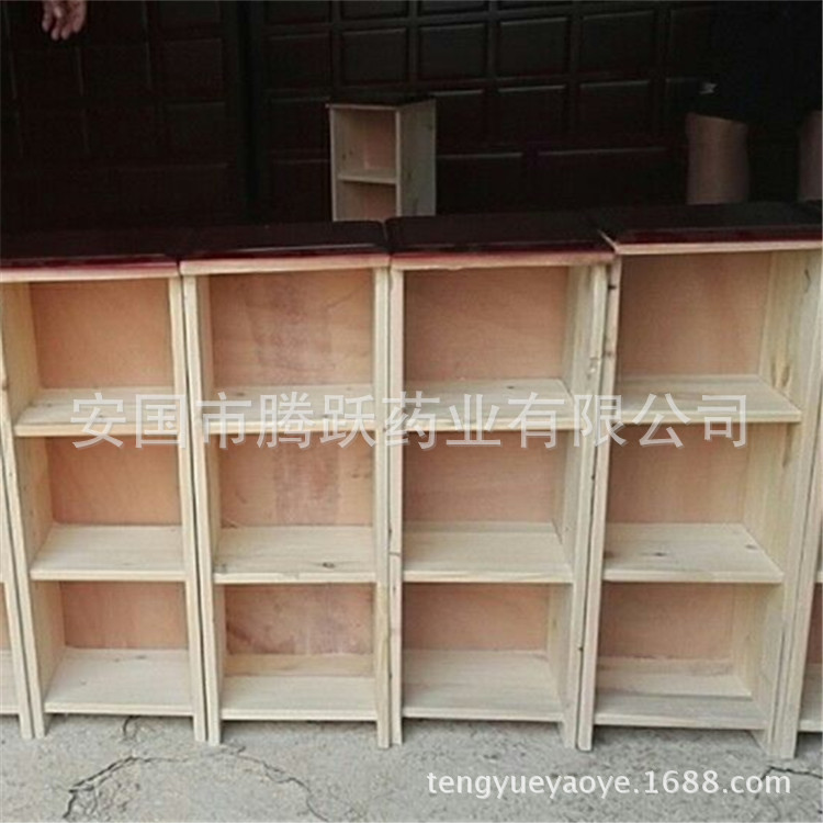 Solid Camphor Pine Chinese Medicine Cabinet 53 Drawers Chestnut Red Custom Herbal Storage Cabinet - Image 4