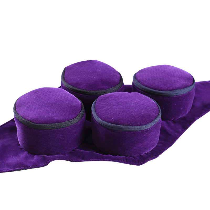 Moxibustion Cloth Set 4 Pack with Pure Copper Moxa Boxes Cotton Moxibustion Garment for Body Wellness - Image 3