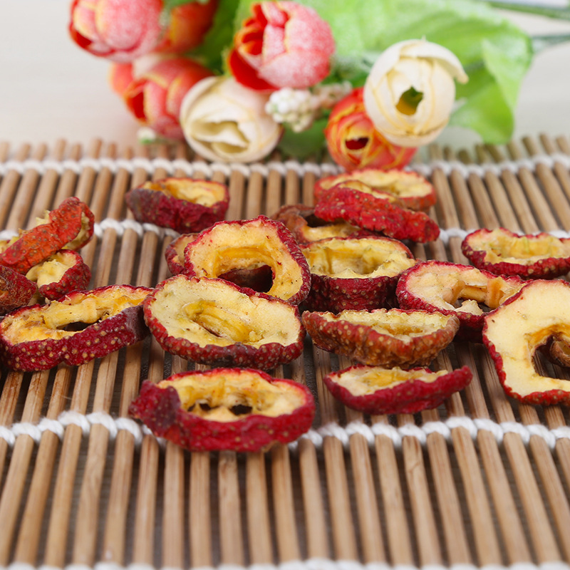 Seedless Dried Hawthorn Slices Shan Zha 山楂 Core-Free Rings for Tea and Infusions Bulk 50 Jin Bag - Image 2