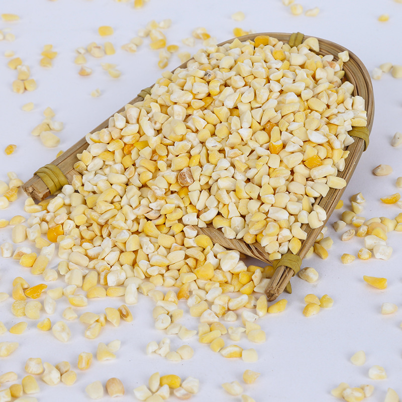 Low Temperature Roasted Yellow Corn Grits Bulk Sweet Corn Cracked Grain for Congee Porridge and Soy Milk Grinding 25kg Bag - Image 2