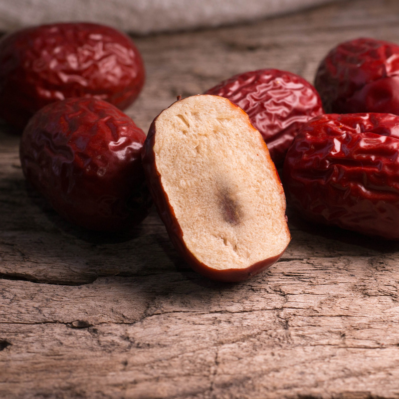 Dried Ruoqiang Grey Jujube Dates 500g Seedless Red Date Snack for Tea Soup Congee - Image 3