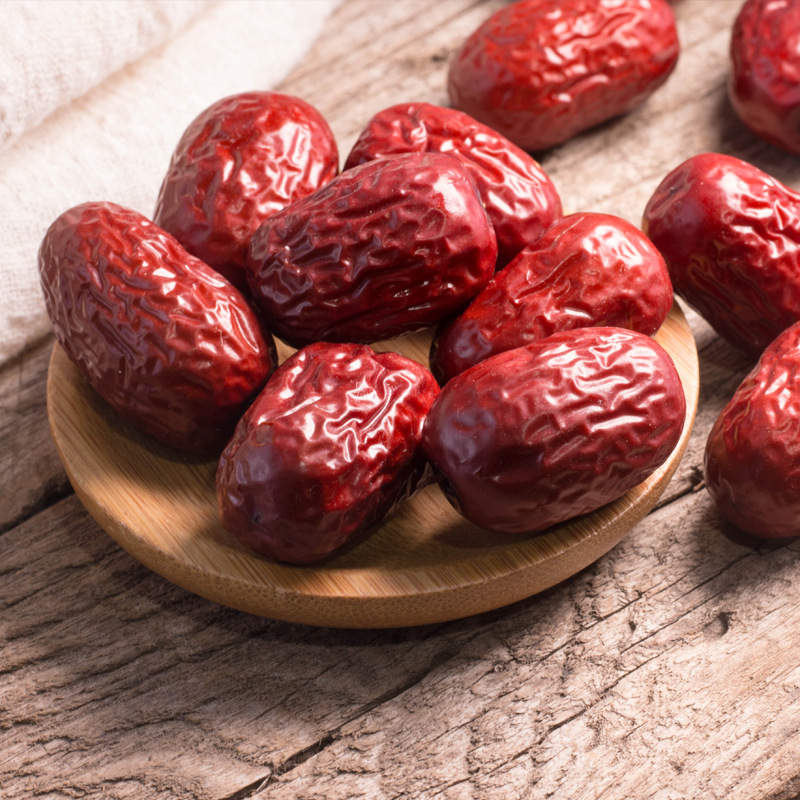 Dried Ruoqiang Grey Jujube Dates 500g Seedless Red Date Snack for Tea Soup Congee - Image 2