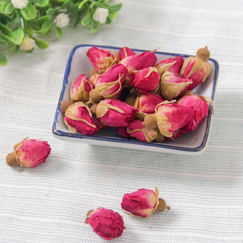 Pingyin Rose Bud Tea (Rosa rugosa) — Double-Petal Dried Rosebuds, Sulfur-Free, 50g - Image 4